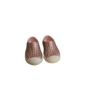 Pink Glitter Native waterproof shoes  infant